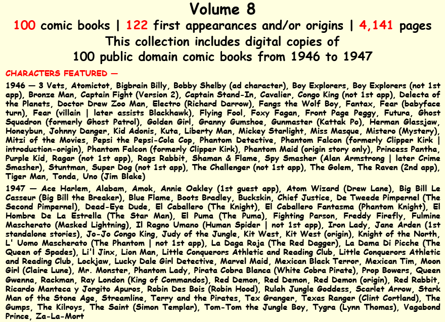 Characters in vol. 8